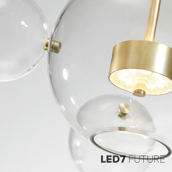 Giopato & Coombes - Bolle Circular Chandelier 24 Bubbles